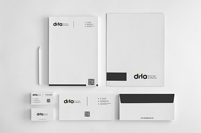 Visual Identity for Dita Design branding design illustration logo minimal typography