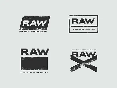 RAW - TRAINING CENTER bodybuilder bodybuilding center crossfit deadlift design logo minimal power proteins raw sport sports design strong training vector
