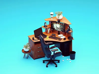 The virtual breakout 36 days of type 3d 3d animation 3d art 3d artist 3dsmax art artwork branding color flat illustration