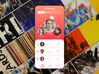 Leaderboard DailyUI 19 adobexd daily ui dailyui dailyui 019 design leaderboard smartphone ui ux