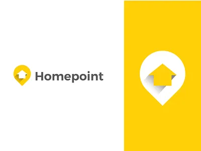 Homepoint - logo design brand identity branding creative home home logo homepage homepoint house illustration lettering location location icon location pin location tracker logoart logodesign logotype modern logo pin logo simple logo