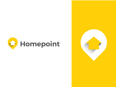 Homepoint - logo design brand identity branding creative home home logo homepage homepoint house illustration lettering location location icon location pin location tracker logoart logodesign logotype modern logo pin logo simple logo