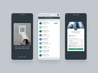 Sqanpass UI design design interface layout pass scan ui user interface visual