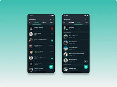 WhatsApp redesign with some new features app design icon typography ui ux