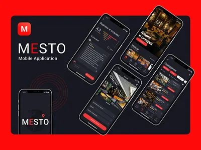 MESTO - Mobile application design figma icon logo minimal mobile app mobile ui typography ui ux web