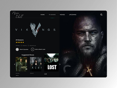 Movies Web Page amazing concept connect design header ui