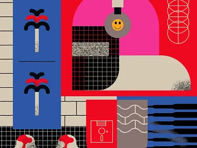 rave90's beats design illustration music