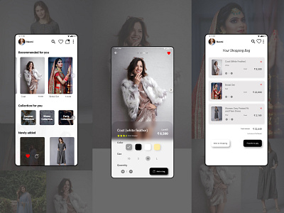 Fashion E-commerce App Design adobe xd app dailyui design mobile ui ui