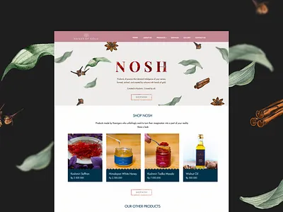 Homepage Design for Hands Of Gold design homepage india kashmir landing ui ux ui ux design ui ux designer ui ux web webdesign webpage website design website designer