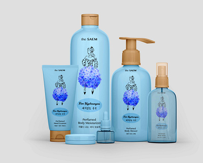 Fun Hydrangea Set beauty product beauty products branding design illustration packaging design product design redesign redesign concept vector