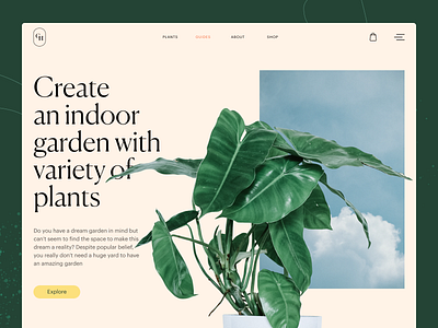 Gardening Company Website: Guides Page company website design design studio gardening graphic design green interaction interface nature plant ui user experience ux web web design web layout web marketing webpage website website design