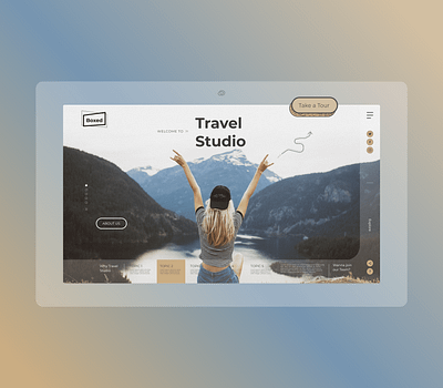 Webdesign - Travel Studio figma travel ui webdesign