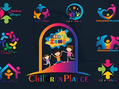 Children logo baby logo child logo children college logo creative home logo modern logo school