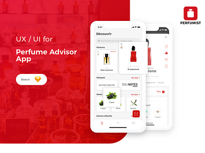 Perfumist app apple design flavours fragrance ios logo mobile app perfume ui uiux ux