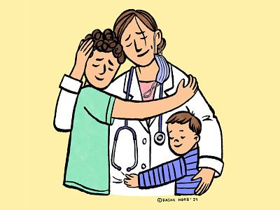 Dreaming to hug mom design digital illustration doctor drawing dreams editorial illustration family family illustration hospital hugs illustration lockdown minimalistic mom mother and child procreate quarantine simple illustration