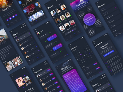 Royal Dating Concept app chat concept dark datingapp design friends home latest minimal mobile app royal tinder ui uiux user experience user interface ux xd xd design