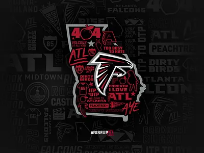 Falcons 404 Day atlanta football nfl sports design
