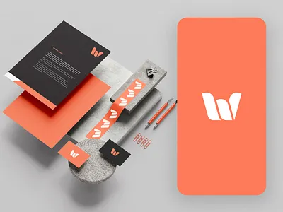 Letter W Logo app brand company logo creative design icon logo modern simple typography vector