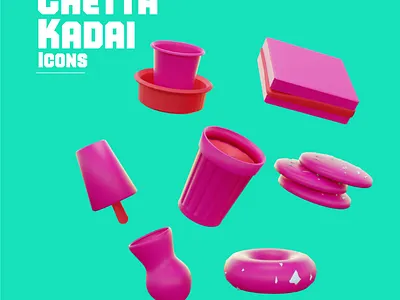 Food Icon 3d 3d modeling 3dillustration chennai design icon set icons illustration tamil ui