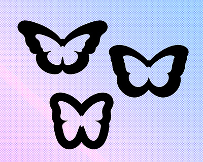 Butterflies - Licensing Available art licensing art logo butterflies cricut design svg y2k y2ksvg