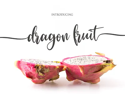 dragon fruit animation branding design font icon illustration illustrator lettering typography vector