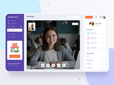 Skilify For Education & Learning Management System Dashboard calligraphy dashboard app dashboard ui education educational website design