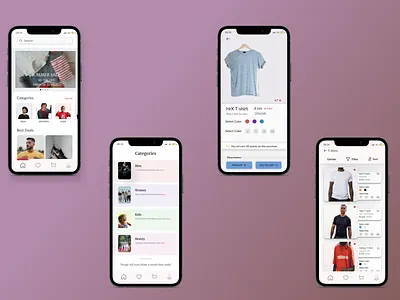 Fashion /Clothing App Design Idea app design minimal ui uidesign ux