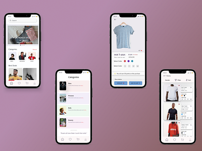 Fashion /Clothing App Design Idea app design minimal ui uidesign ux