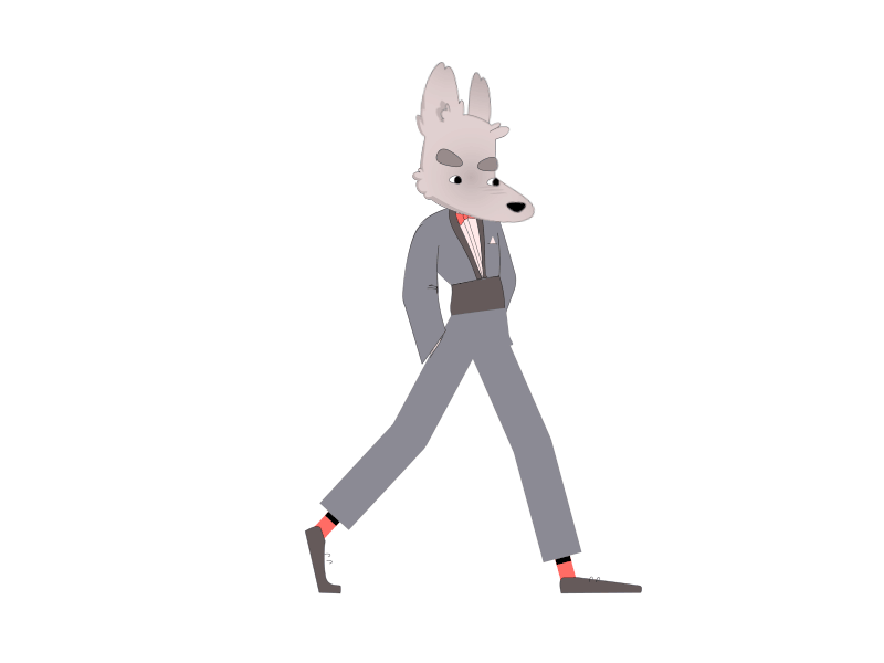 Wolf after effects animation design dribbble first shot loading animation motion design motiondesignschool shape