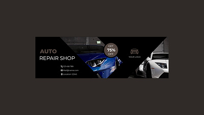 Auto Repair Banner adobe illustrator adobe photoshop advertising branding creative works design logo productdesign typography