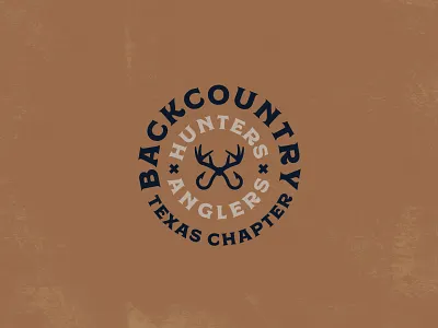 BHA Logo Concept badge brand branding deer design fish fishing hunting logo texas texture typography
