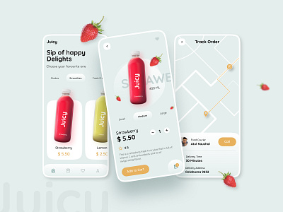 Juice-up App 2021 android app clean ui design dribbble ecommerce app ios juice juices milky mobile app online order playstore ui uiux ux