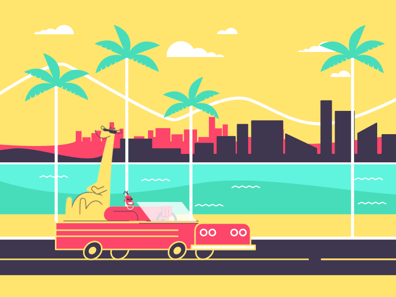 PARALAX after effects animation design dribbble first shot motion design shape