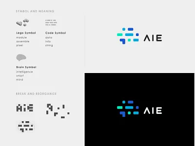 AI evaluation platform logo ai artificial intelligence assemble brain check code data evaluation integrate intelligence lego logo mind neural network neurons pixel smart string tencent ai