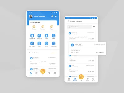 Payment App - Light Mode app banking design figma finance homepage inspiration menu mobile app design payment transaction ui ui exploration uidaily ux uxdesign wallet