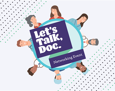 Let's Talk Doc | Online Event Series branding design event health logo medical