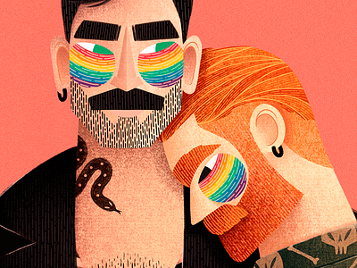 PRIDE 2019 // art behance characterdesign creative design designer digital digitalart drawing dribbble gay graphicdesign illustration illustrations illustrator lgbtq man photoshop pride queer