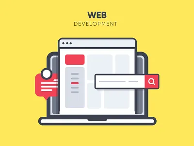 Web Development awesome design illustration minimal ui vector