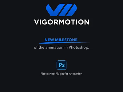 Vigormotion Photoshop Plugin for Animation abstract add on animated animation artwork creative design illustration logo plugin vigormotion visual design drawing modern photoshop professional sketch