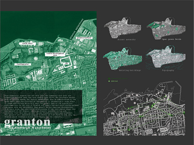 Granton Ediburgh Site Analysis architecture design illustration map mapping