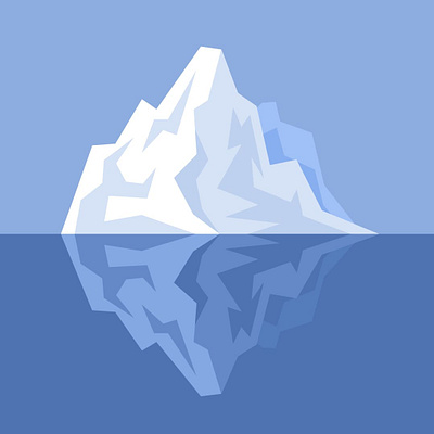 Iceberg design flatdesign flatposter illustration vector