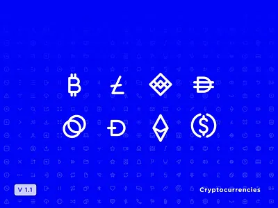 ⬆️ Icon Set Update V1.1 bitcoin crypto ethereum icon design icon pack icon set iconography icons iconset social media