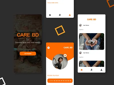 DonationHome app branding design graphic design icon logo minimal typography ui ux