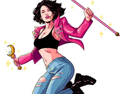 Magical Girl 80s 90s anime art direction character design comics design illustration panama