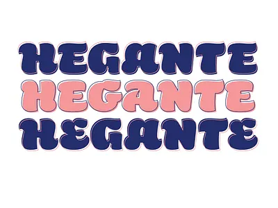 Hegante bold brush font fonts hegante lettering type typeface typography vector