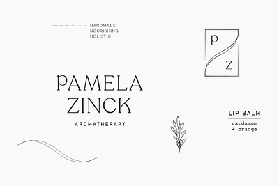Pamela Zinck Brand branding design illustration logo typography