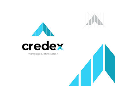 CREDEX abstact abstract art brandidentity colorful logo creative logo design designlogo finance logo lettermark logo logo design logo designer minimal minimalist modern mortage optimization professional logo typography logo x logo