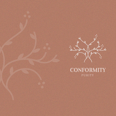 CONFORMITY PURITY IDENTITY brand branding corporate identity graphicdesign idenity identity design leaf logo luxury logo memorable minimal minimalist modern packaging pure simple logo timeless tree unique logo vector