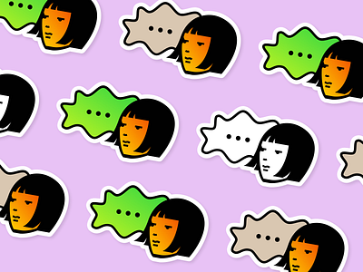... hateisavirus illustration stickers stopasianhate