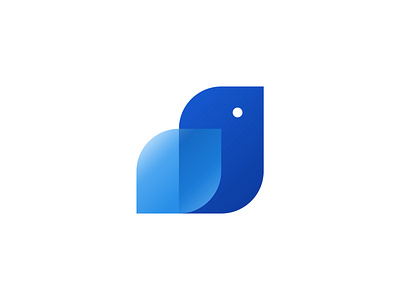 Blue Bird Rebound ( for sale ) adobe illustrator animal logo bird bird icon bird illustration bird logo birds blue blue and white blueprint blues branding bright flat logos gradient logo minimal pets sky